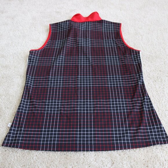 Lady Hagen Red and White Sleeveless Top - Picture 5 of 5